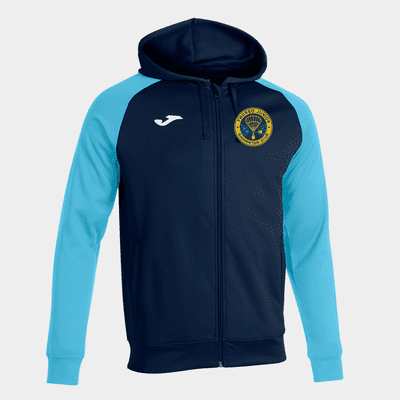 THURSO JUNIOR BADMINTON CLUB ACADEMY IV HOODIE JACKET WITH PRINT LOGOS