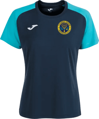 THURSO JUNIOR BADMINTON CLUB ACADEMY IV WOMENS FITTED T-SHIRT WITH PRINT LOGOS