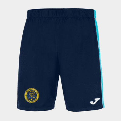 THURSO JUNIOR BADMINTON CLUB MAXI SHORTS WITH PRINT LOGOS