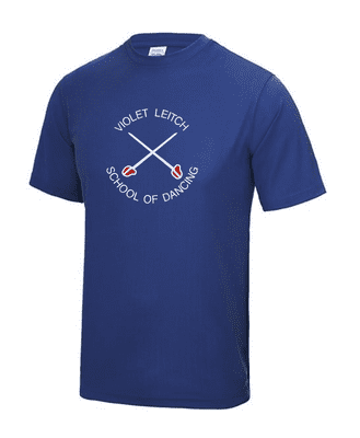 VIOLET LEITCH SCHOOL OF DANCE COOL T-SHIRT WITH BACK PRINT