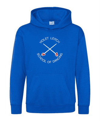 VIOLET LEITCH SCHOOL OF DANCE PULLOVER HOODIE WITH FRONT CENTRE PRINT