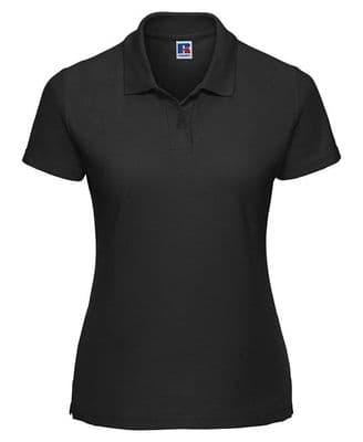WICK ACADEMY WOMEN'S BLACK POLOSHIRT
