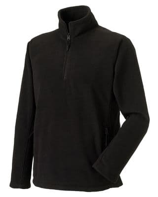 WICK ACADEMY ¼ ZIP BLACK FLEECE