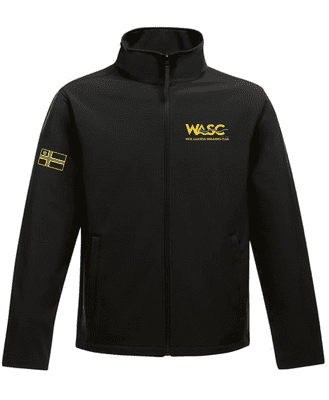 Wick Amateur Swimming Club Unisex Black Softshell Jacket