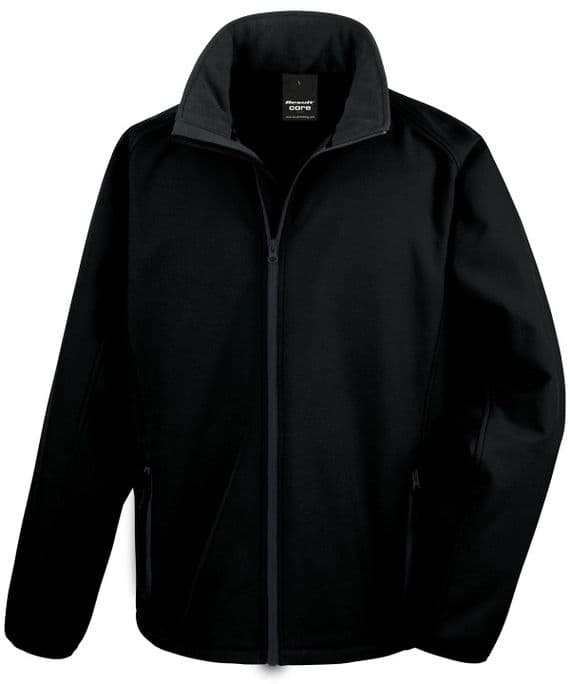 WICK GOLF CLUB MENS SOFTSHELL JACKET WITH EMBROIDERED LOGO