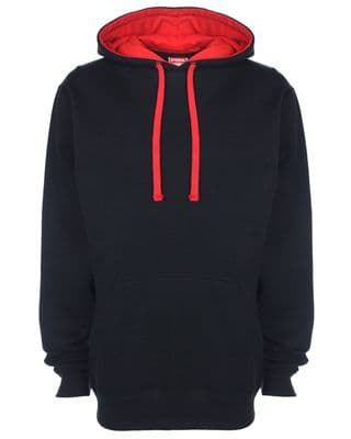 WICK GROATS  FC CONTRAST HOODIE WITH EMBROIDERED LOGO