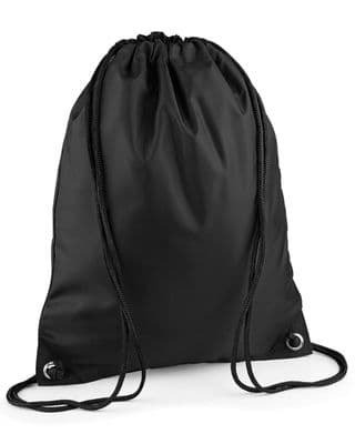 WICK HIGH SCHOOL BLACK PREMIUM GYMSACK/SHOEBAG WITH LOGO