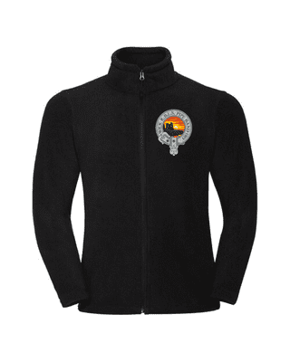 WICK RBLS PIPE BAND FULL ZIP FLEECE WITH EMBROIDERED LOGO