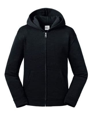 WICK RBLS PIPE BAND KIDS ZIPPED HOODIE BLACK WITH EMBROIDERED LOGO