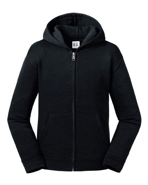 WICK RBLS PIPE BAND KIDS ZIPPED HOODIE BLACK WITH EMBROIDERED LOGO