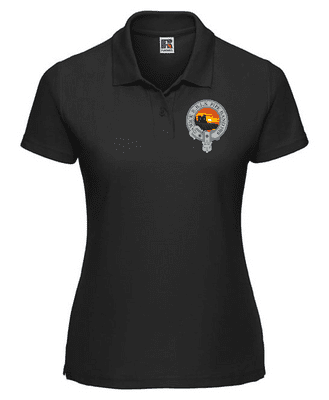 WICK RBLS PIPE BAND LADIES POLO SHIRT WITH EMBROIDERED LOGO