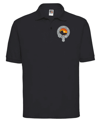 WICK RBLS PIPE BAND MENS POLO SHIRT WITH EMBROIDERED LOGO