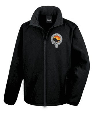 WICK RBLS PIPE BAND SOFTSHELL JACKET  WITH EMBROIDERED LOGO