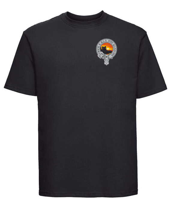 WICK RBLS PIPE BAND T-SHIRT WITH EMBROIDERED LOGO