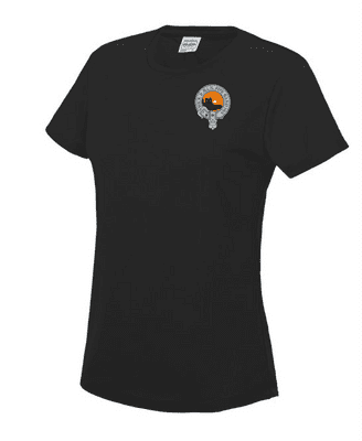 WICK RBLS PIPE BAND WOMENS COOL T-SHIRT WITH LEFT BREAST EMBROIDERY