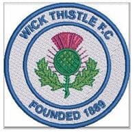 WICK THISTLE FC PULLOVER HOODIE WITH EMBROIDERED LOGO
