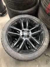 CORSA D ALLOY WHEEL 17”. BLACK MULTI SPOKE ALLOY WHEEL 17” INC TYRE USED