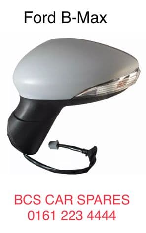 FORD B-MAX  POWERFOLD. PASSENGER SIDE MIRROR ELECTRIC   NEW   2012 - 2014  (in primer )