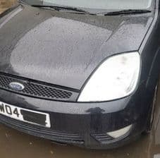 FORD FIESTA MK 6. Front Bumper black. Used