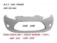 FORD FIESTA MK 8 FRONT BUMPER 2008 - 2009 - 2010 NEW NEW ( FOG LIGHT TYPE )