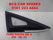 FORD FIESTA Mk 8 FRONT WINDOW / GLASS DRIVER SIDE CHROME TRIM 2008 - 2014 (1)