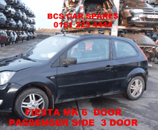 FORD FIESTA MK6 PASSENGER SIDE DOOR INC WINDOW / GLASS