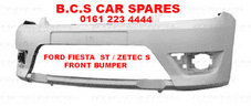 FORD FIESTA ST / ZETEC S MK 6 FRONT BUMPER 2006 - 2007 - 2008 NEW NEW
