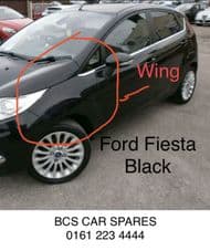 FORD FIESTA WING. PASSENGER SIDE BLACK 5 Dr