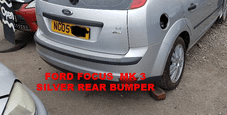 FORD FOCUS MK 3 REAR BUMPER 2005 2006 2007 REAR SILVER USED