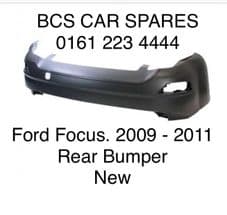 FORD FOCUS MK 4 REAR BUMPER NEW 2009 - 2010 - 2011 ( READY TO PAINT )