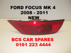 FORD FOCUS MK 4 REAR LIGHT FOG DRIVER SIDE 2008 2009 2010 2011 NEW