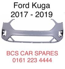 FORD KUGA. 2017 - 2019. FRONT BUMPER SHELL. NEW. ( Parking Sensor Holes. )