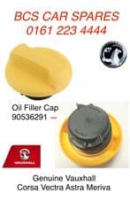 Genuine Vauxhall Corsa Vectra Astra Meriva Tigra Oil Filler Cap 90536291