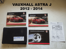 VAUXHAL ASTRA J SERVICE MANUAL BOOKLET 2012 - 2014 USED