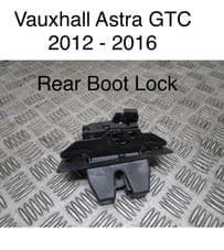 Vauxhall Astra GTC. BOOT LOCK. REAR 2013 - 2017. Pre Owned