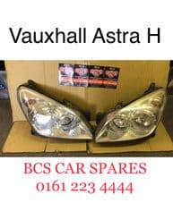 VAUXHALL ASTRA H HEADLIGHTs. Pair. PASSENGER +DRIVERS SIDE 2008+