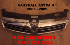 VAUXHALL ASTRA H MK 5 FRONT FACELIFT CHROME GRILL 2007 - 2008 - 2009 USED A1 GOOD CONDITION (2)