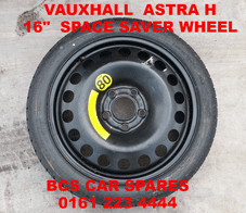 VAUXHALL ASTRA H SPACE SAVER STEEL WHEEL FULL SIZE 16" 2005 - 2009