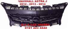 VAUXHALL ASTRA J GRILL FRONT ( IN TOP OF BUMPER ) 2012 - 2013 - 2013 NEW