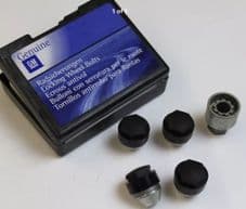 VAUXHALL ASTRA J LOCKING WHEEL NUTS INC KEY FULL SET 2010 - 2015 USED