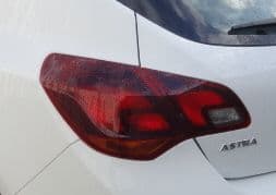 VAUXHALL ASTRA J REAR LIGHT  PASSENGER SIDE REAR LIGHT  USED   2010 - 2011 - 2012 (3)
