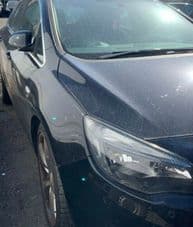 VAUXHALL ASTRA J. Black. FRONT WING DRIVERS SIDE O/S 5 Door MODEL ONLY