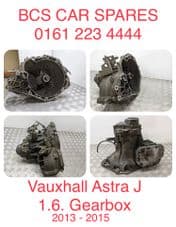VAUXHALL ASTRA J. GEARBOX MANUAL. 5 Speed. 1.6 PETROL. 2014 Fully Tested.