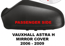 VAUXHALL ASTRA MK 5 H DOOR MIRROR COVER BLACK 2004 - 2008 3 DOOR MODEL