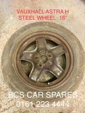VAUXHALL ASTRA VAN STEEL WHEEL INC TYRE 16" ( SHAPE 5 SPOKE WHEEL )
