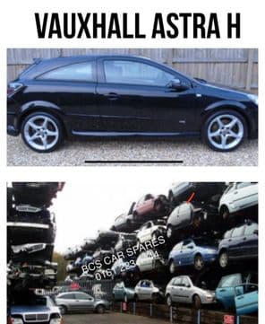 VAUXHALL  ASTRA. 3 DOOR.  DRIVERS SIDE. 2006 - 2009. BLACK.