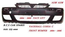 VAUXHALL CORSA C MK 2 FRONT BUMPER 2003 - 2006 NEW NEW ( IN PRIMER READY FOR PAINT )