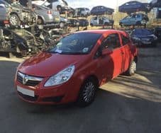VAUXHALL CORSA D DOOR. RED. NS. RED PASSENGER. 3 Dr Model.
