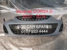 VAUXHALL CORSA D FRONT BUMPER FACELIFT COMPLETE INC GRILLS NEW 2012 - 2014 (3)