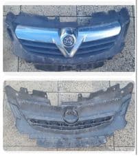 VAUXHALL CORSA D FRONT GRILL + BADGE. CHROME 2007 - 2010